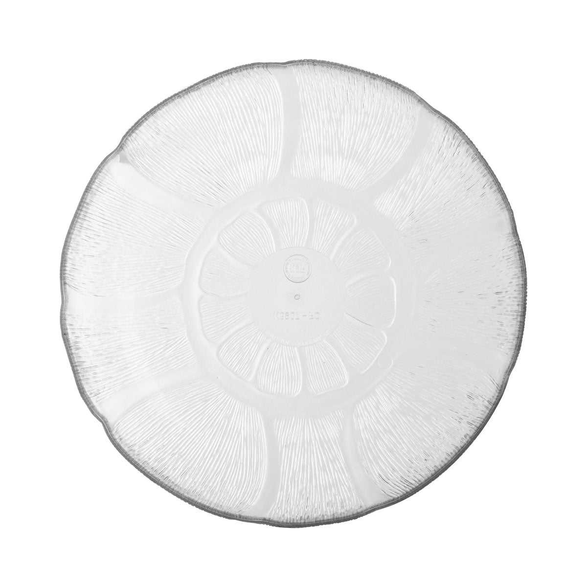 Carlisle 690707 Clear 23.9 oz Petal Mist Soup and Salad Plate - Perfect for Restaurants, Catering, and Elegant Dinner Parties