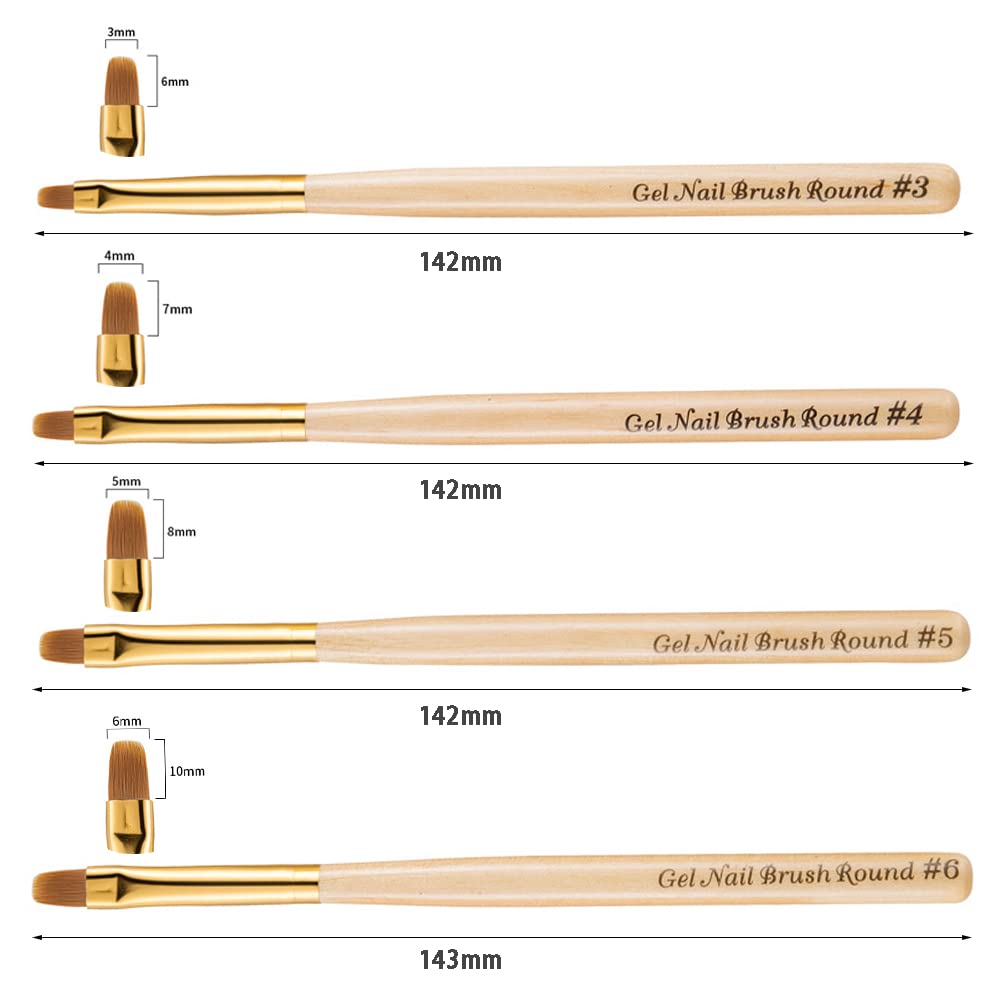 Professional Nail Art Brush Set - UV Gel Painting Brushes for Phototherapy with Pen Holder Plate - Perfect for Salon & Home Manicure - DIY Nail Design & Gel Polish Application