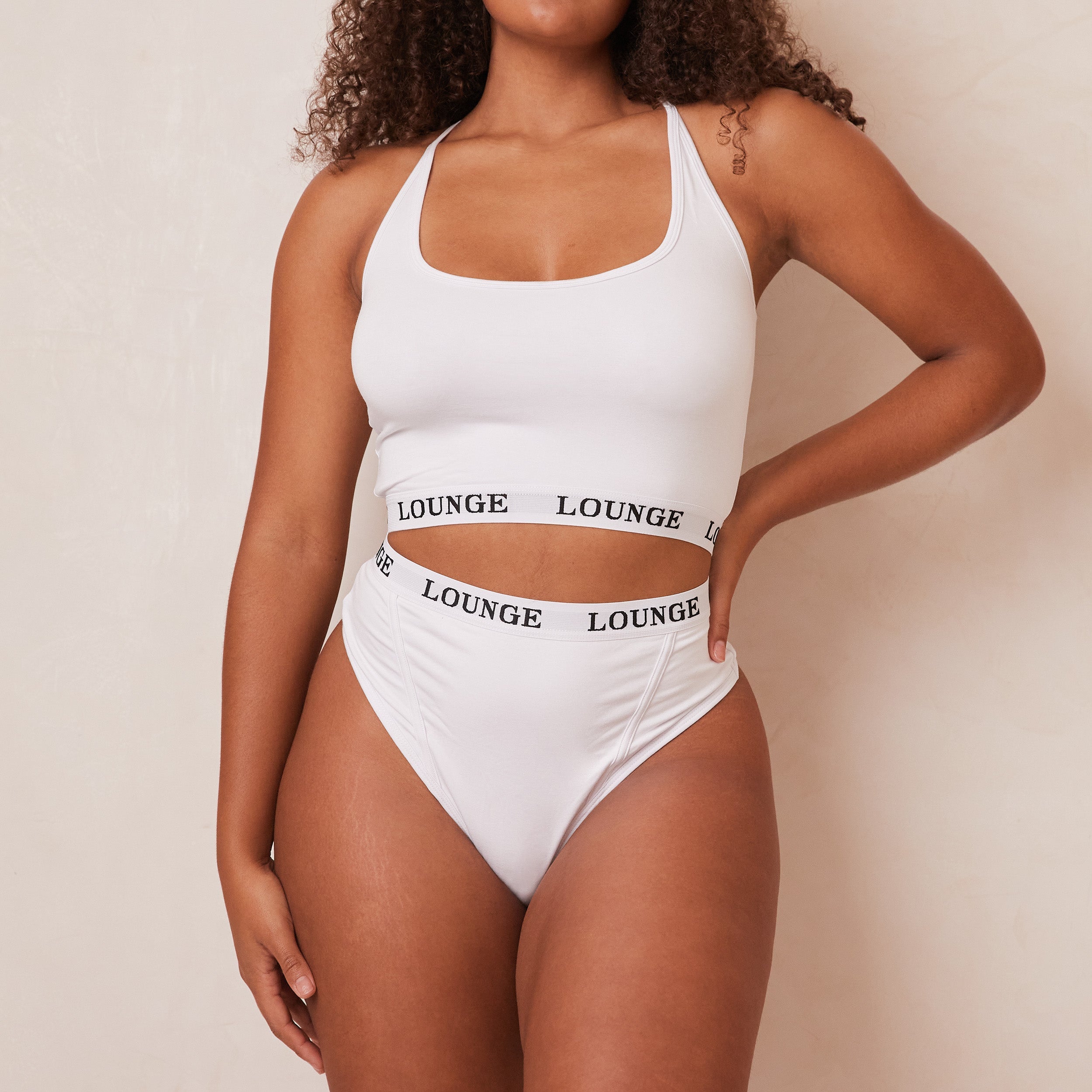 Bamboo Basic Bralette - Soft Wireless Comfort Bra for Women in White | Perfect for Yoga, Lounge & Everyday Wear