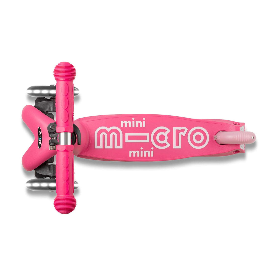 Micro Mini Deluxe 3 Wheel LED Scooter for Kids - Pink | Lightweight Foldable Kick Scooter with LED Wheels | Perfect for Commuting, School & Outdoor Play