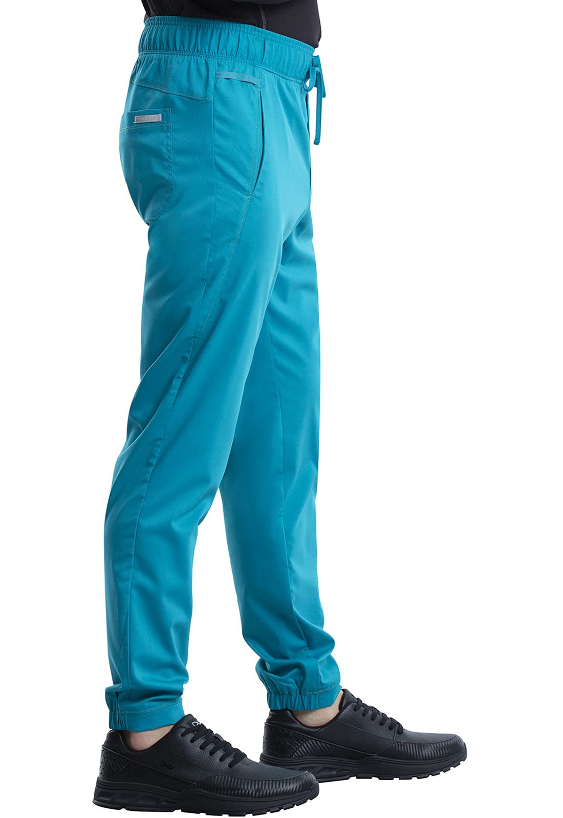 Cherokee Men's Scrubs Pants - Natural Rise Jogger with Zip Cargo Pockets | Comfortable Medical Workwear for Doctors & Nurses | WW012 | Perfect for Hospital Shifts & Healthcare Professionals