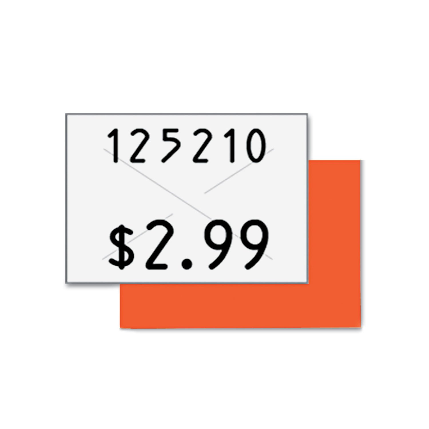 Garvey 090949 Two-Line Pricemarker Labels - 5/8