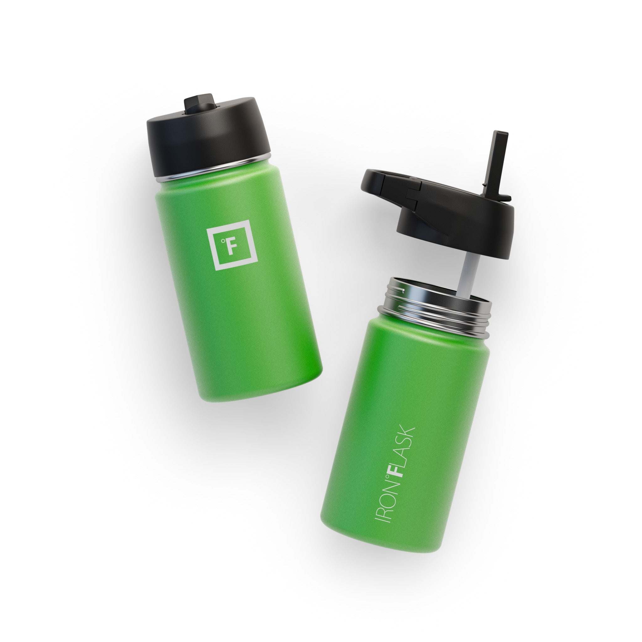 14 Oz Wide Mouth Water Bottle with Straw Lid - Leakproof & BPA Free - Perfect for Gym, Hiking, Travel & Everyday Hydration