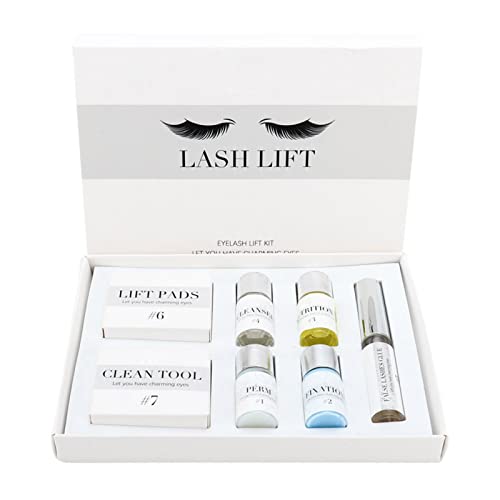 Professional Lash Lift Kit for Eyelash Perming & Curling - Includes Silicone Pads, Fixation & Nourishing Agent (37ml) - DIY Salon-Quality Eyelash Lift at Home for Stunning Lashes