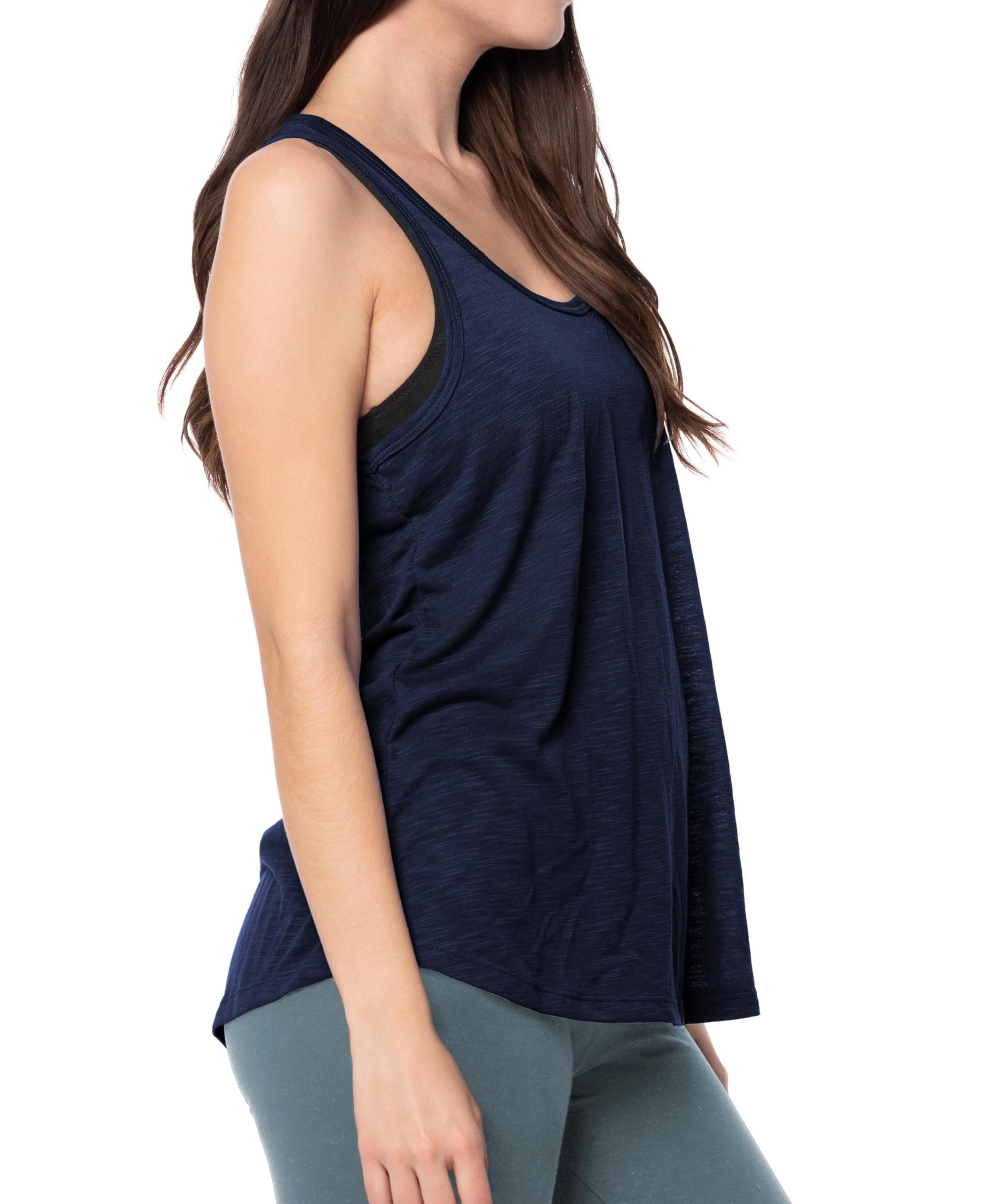 5 Pack Women's Flowy Burnout Racerback Tank Tops - Breathable Workout Shirts for Yoga, Gym & Summer Casual Wear