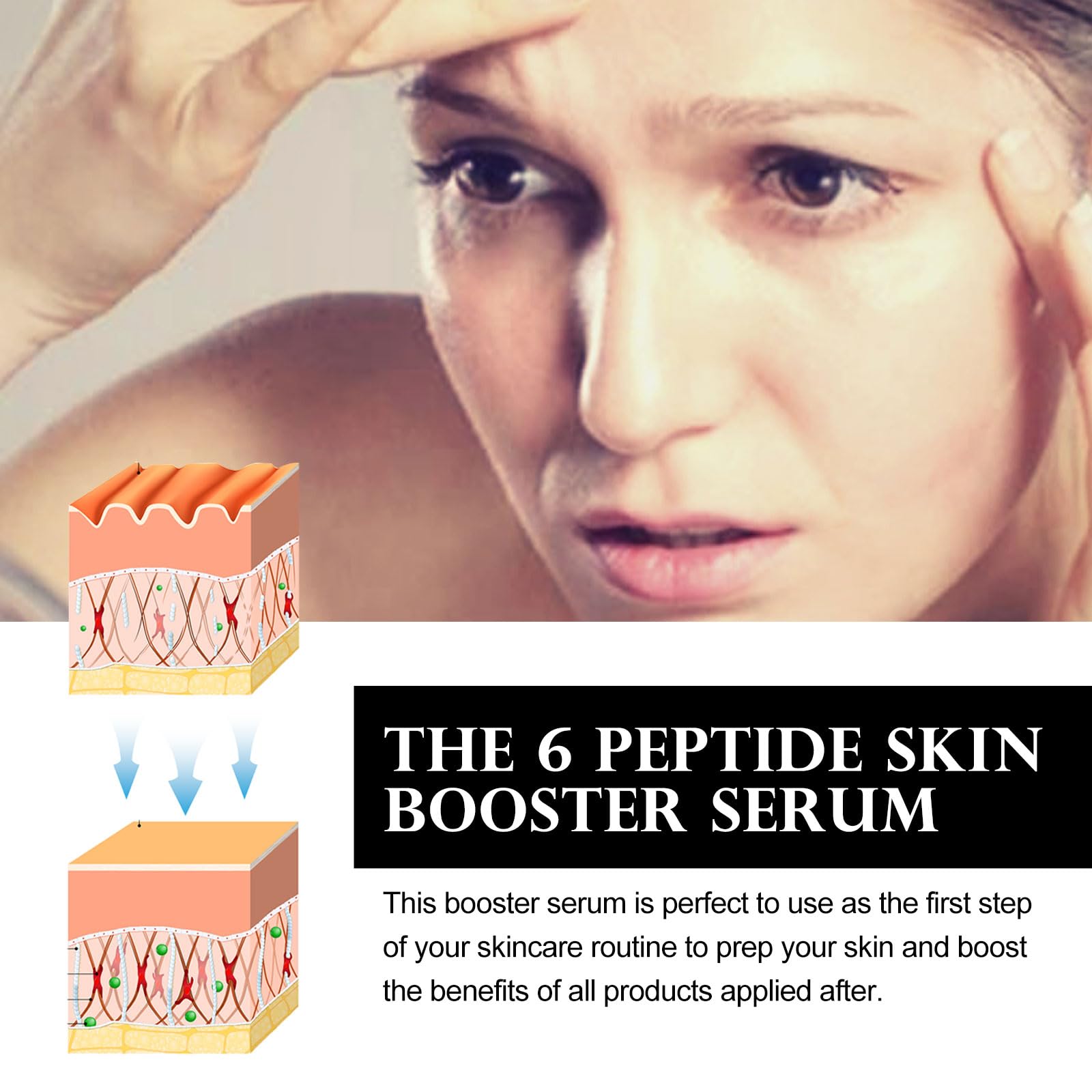 Skin Booster Serum for Even Skin Tone & Hydration | Pore Minimizer & Sebum Control | Improves Skin Texture, Firmness & Smoothness (2-Pack) | Perfect for Daily Skincare Routine & Nighttime Skin Repair
