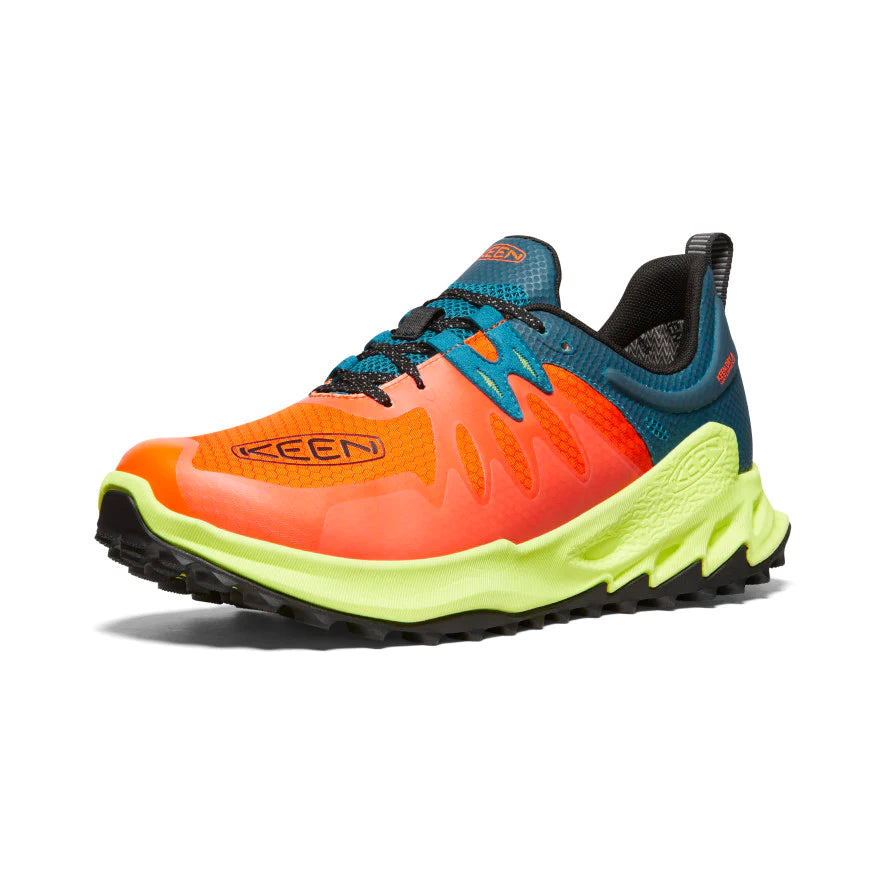 Men's Zionic WP Waterproof Hiking Shoes - Scarlet Ibis/Deep Lagoon - Perfect for Outdoor Adventures & Trail Running