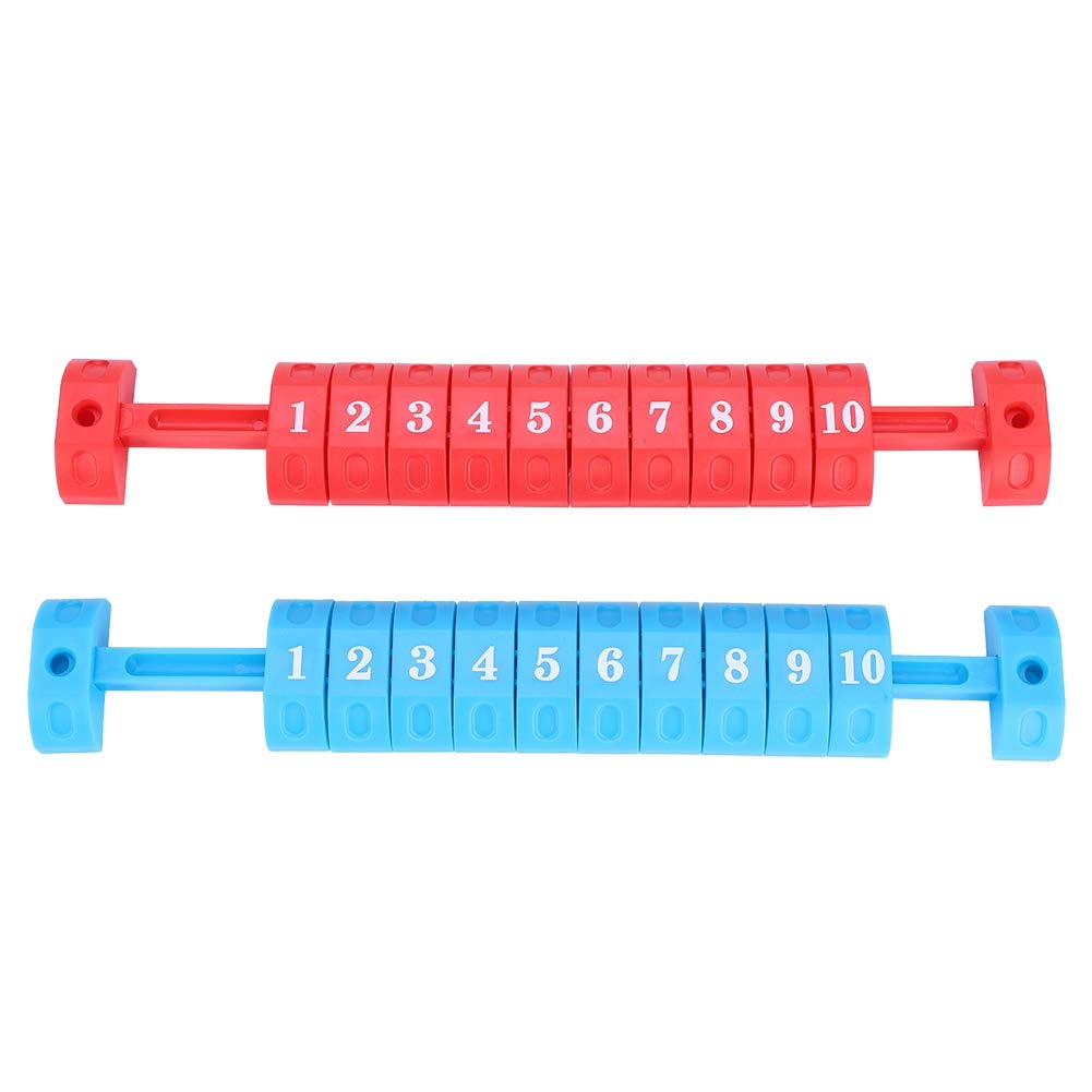 2Pcs Foosball Table Score Counter - Red & Blue Air Hockey Scoring Units for Table Football Games | Perfect for Home Game Rooms, Bars, and Arcades