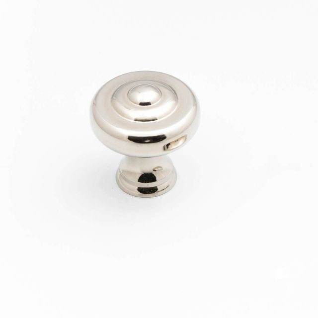 Castella Decade Knob - Polished Nickel Cabinet Hardware for Kitchen & Bathroom - Vintage Style Drawer Pulls & Cabinet Handles for Home Decor