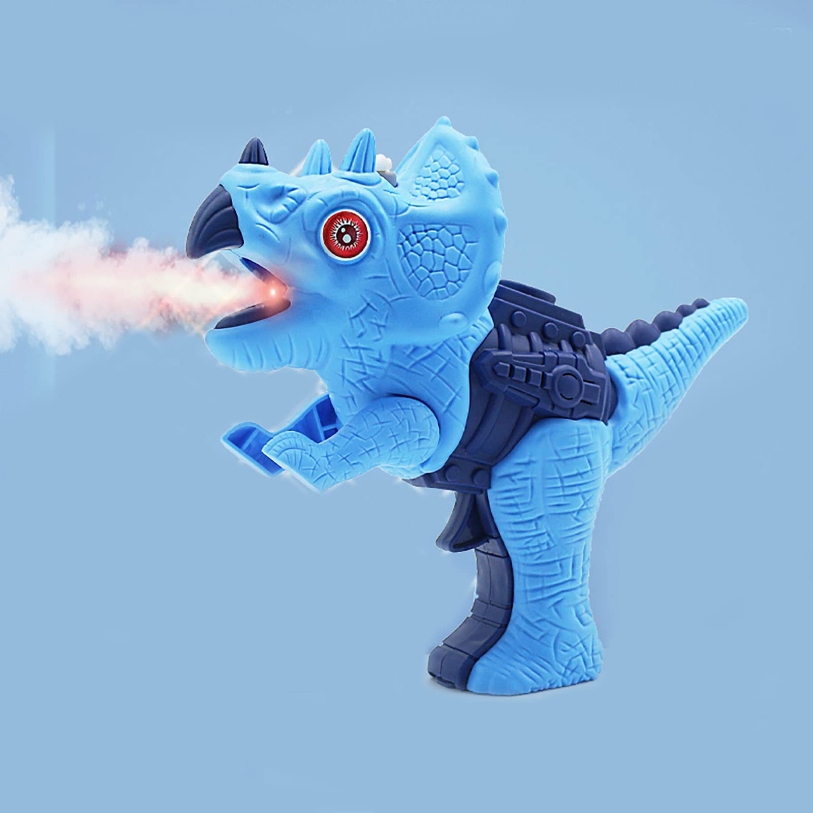 GKZJ Electronic Dinosaur Toy with LED Lights & Spray Mist - Interactive Dinosaur Toys for Kids, Toddlers Boys & Girls (Blue) - Perfect for Birthday Gifts, Indoor Play & Learning Fun