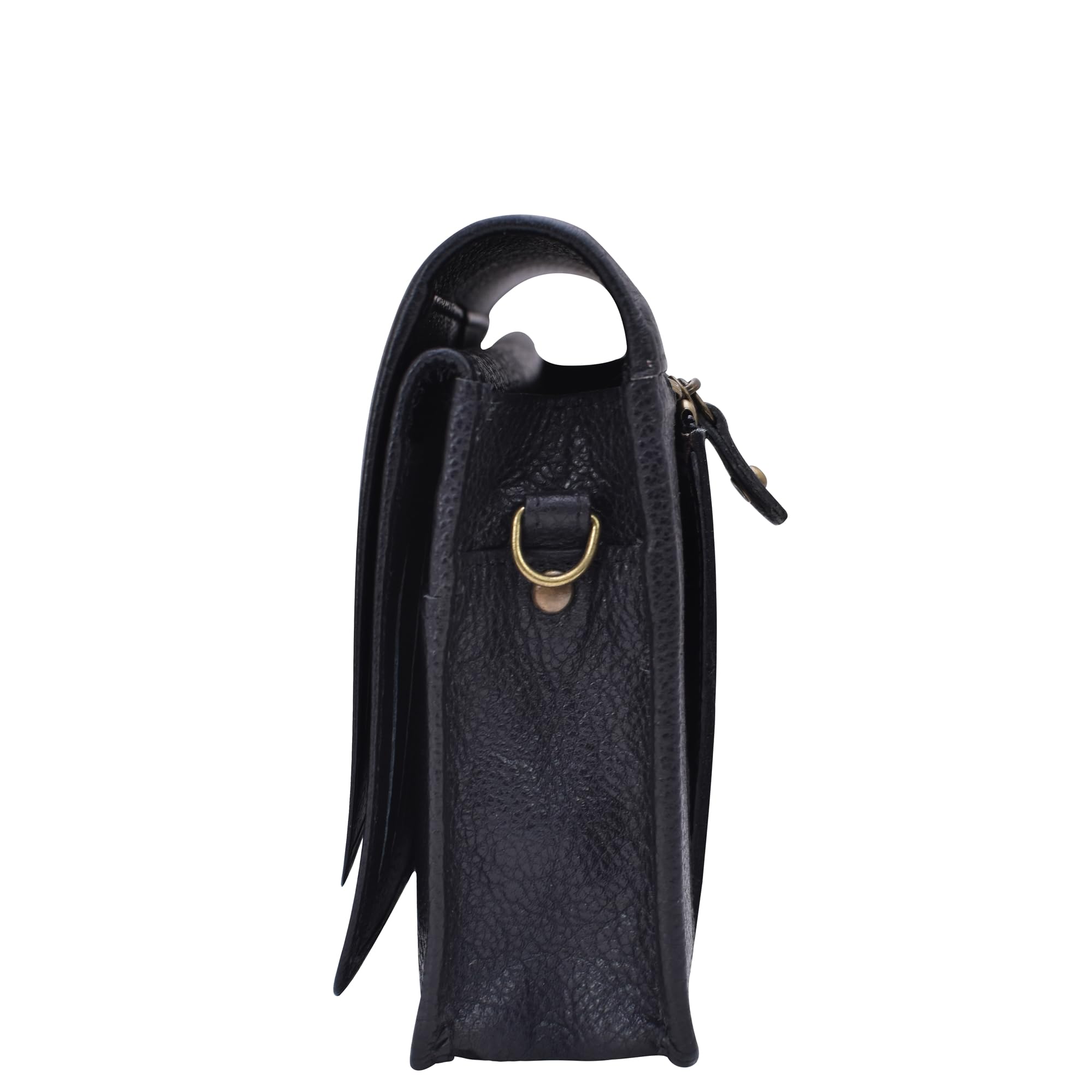 Anuschka Anna Flap Crossbody Bag - Dreamy Blossoms Black Floral Print Handbag for Women | Perfect for Date Night, Travel & Everyday Use