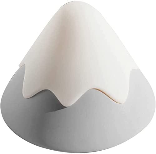 Praee Portable Table Lamp - Automatic Nursery Night Light with Snow Mountain Design, Bright Bedside Lamp for Kids Room, Baby Nursery & Bedroom (Grey) - Perfect for Nighttime Feeding, Reading & Soothing Babies to Sleep