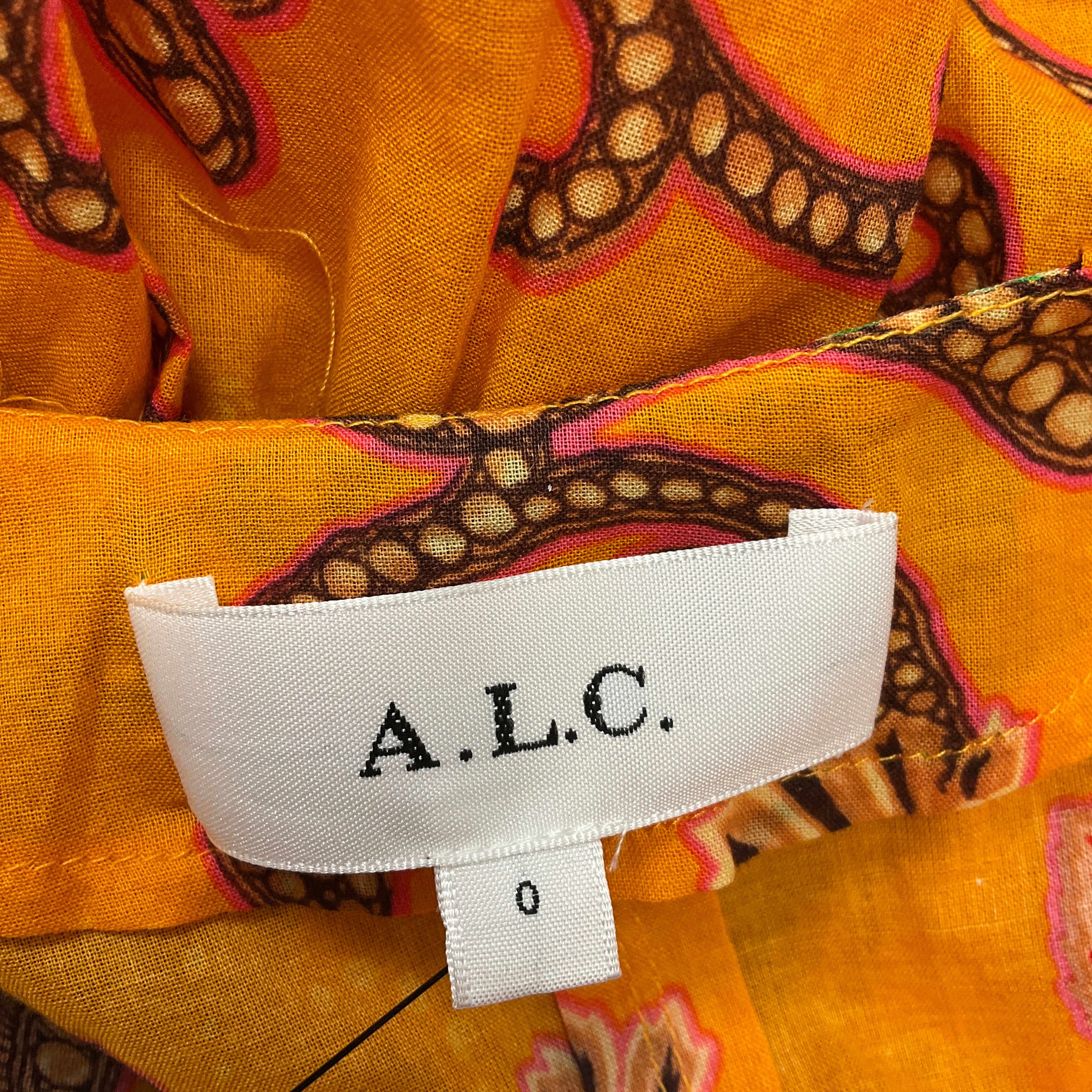 A.L.C. Yellow Sayer Cotton Midi Dress - Women's Casual Summer Dress for Beach, Party & Everyday Wear