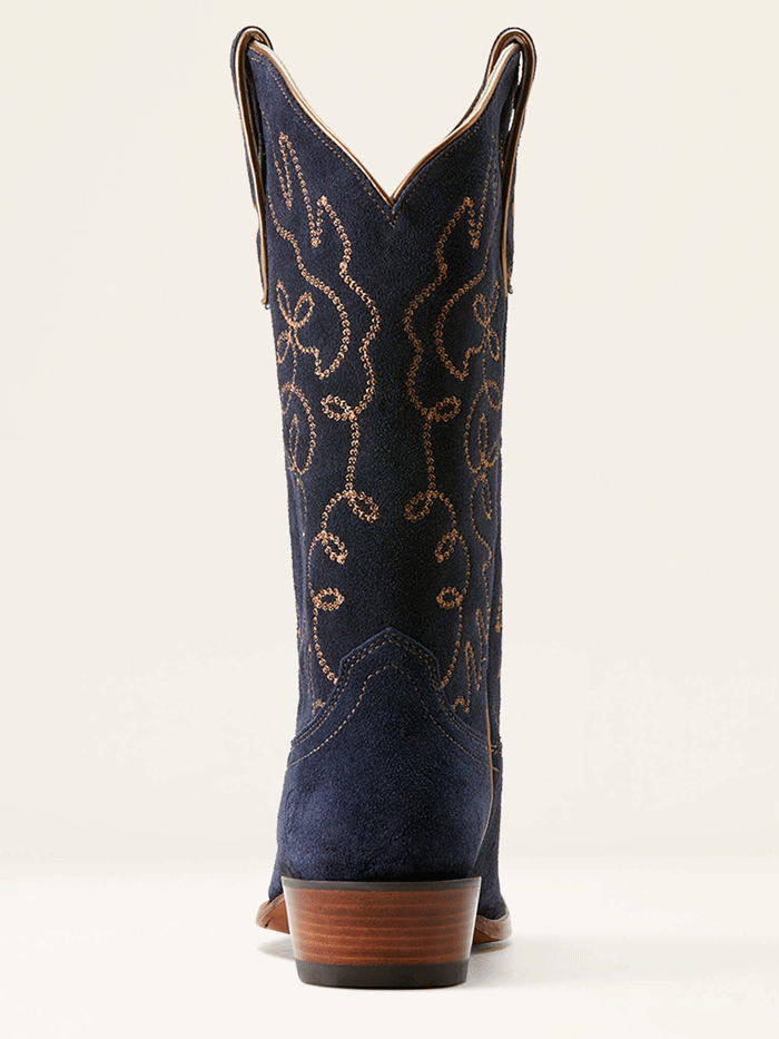 Ariat Women's Jukebox Western Boots - Polo Blue Suede Cowgirl Boots for Country Dancing & Rodeo Events