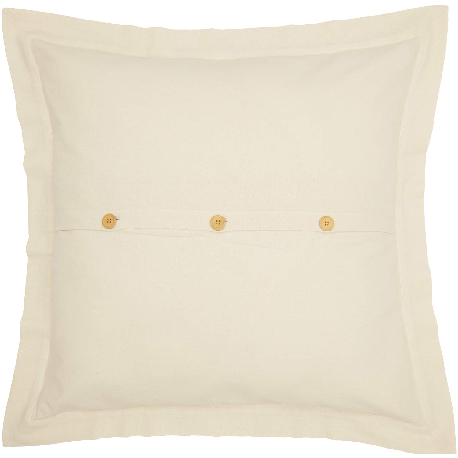 VHC Brands Ashmont Soft Cotton Pillow Sham Cover - Farmhouse Style Decorative Cushion Case for Sofa, Couch & Bed - Perfect for Living Room, Bedroom & Home Decor