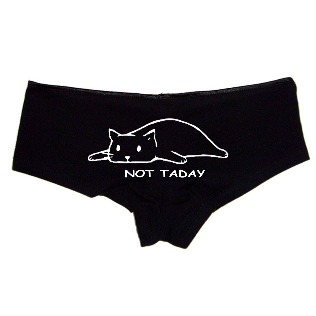 Not Taday Booty Shorts - High Waist Cotton Boyshort Bikini Bottom for Women | Sexy Comfortable Panties for Workout, Yoga & Beach