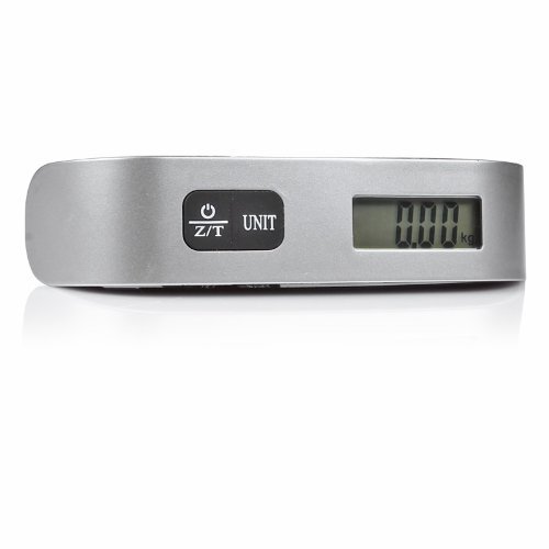 Worldoor® Portable Digital Luggage Scale - 110lbs Hanging Suitcase Scale with Temperature Sensor & Tare Function - Perfect for Travel, Shipping & Postal Weighing Needs