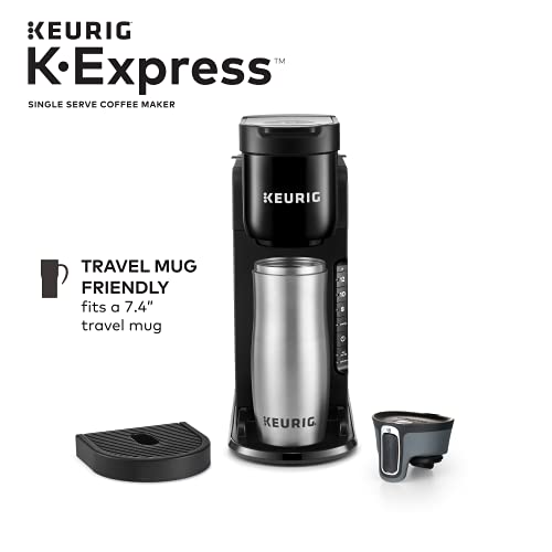 Keurig K-Express Single Serve K-Cup Pod Coffee Maker - Compact & Fast Brewing with Removable Water Reservoir & Strong Brew Button - Perfect for Home, Office or Dorm Room Coffee Lovers