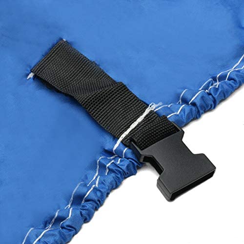 Heavy Duty 20-22ft Boat Cover - 210D Waterproof & UV Protected Trailerable Yacht Cover for Speedboat, Fish-Ski & V-Hull Boats - Perfect for Storage, Travel & Outdoor Protection