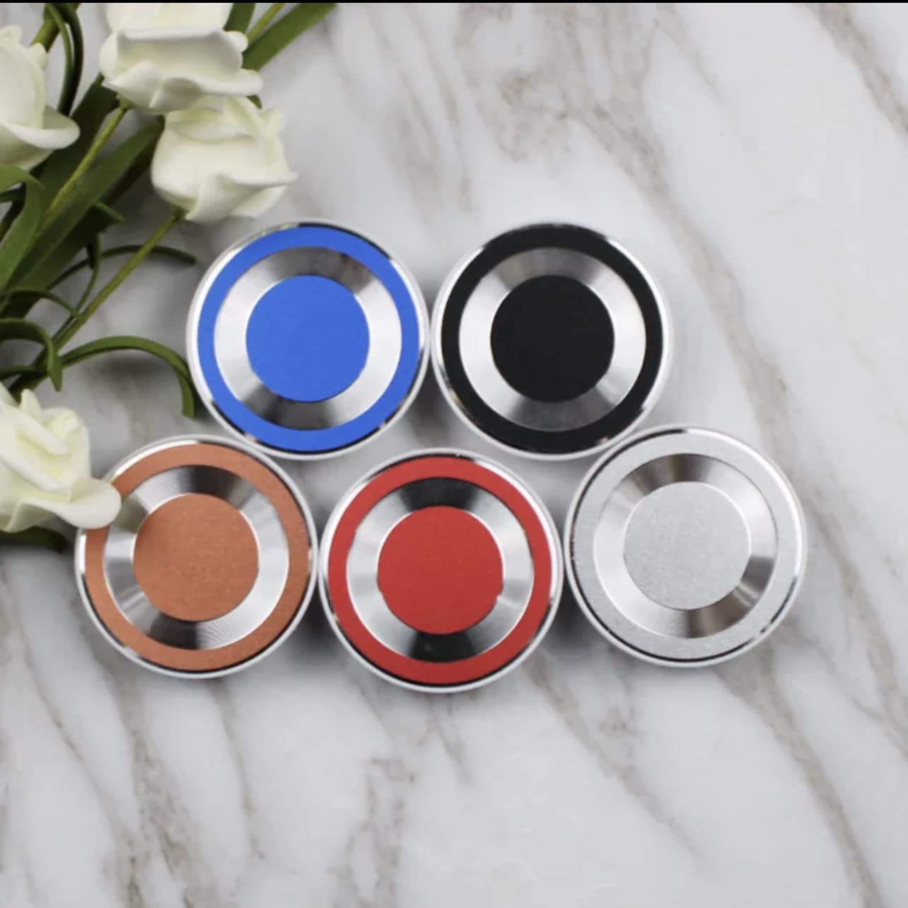 Metal Pop Socket Phone Holder - Grip & Stand for iPhone, Samsung & Smartphones - Perfect for Driving, Workouts & Everyday Use