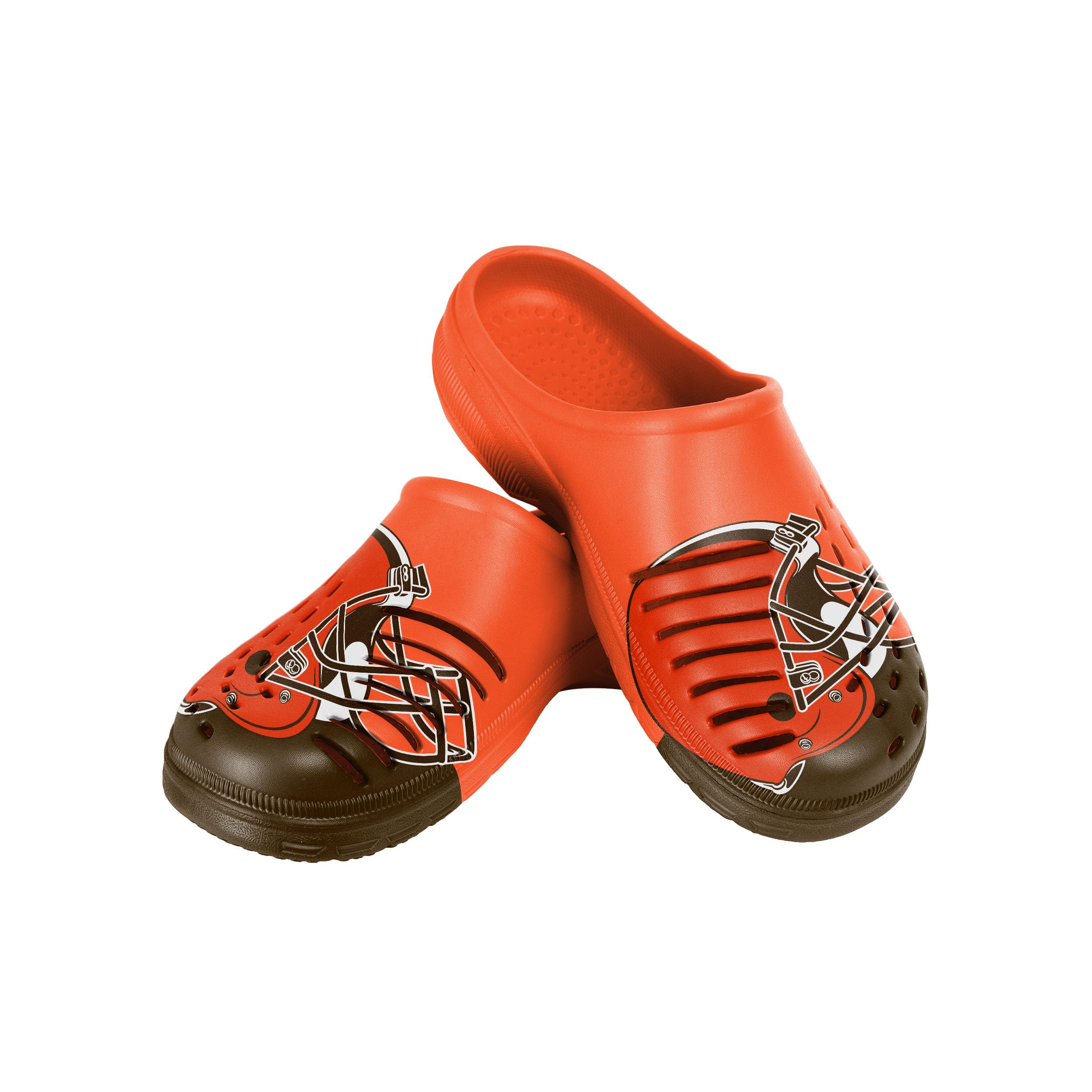 FOCO NFL Men's Big Splash Team Logo Solid Clogs - Comfortable Waterproof Slip-On Shoes for Beach, Pool, and Outdoor Activities