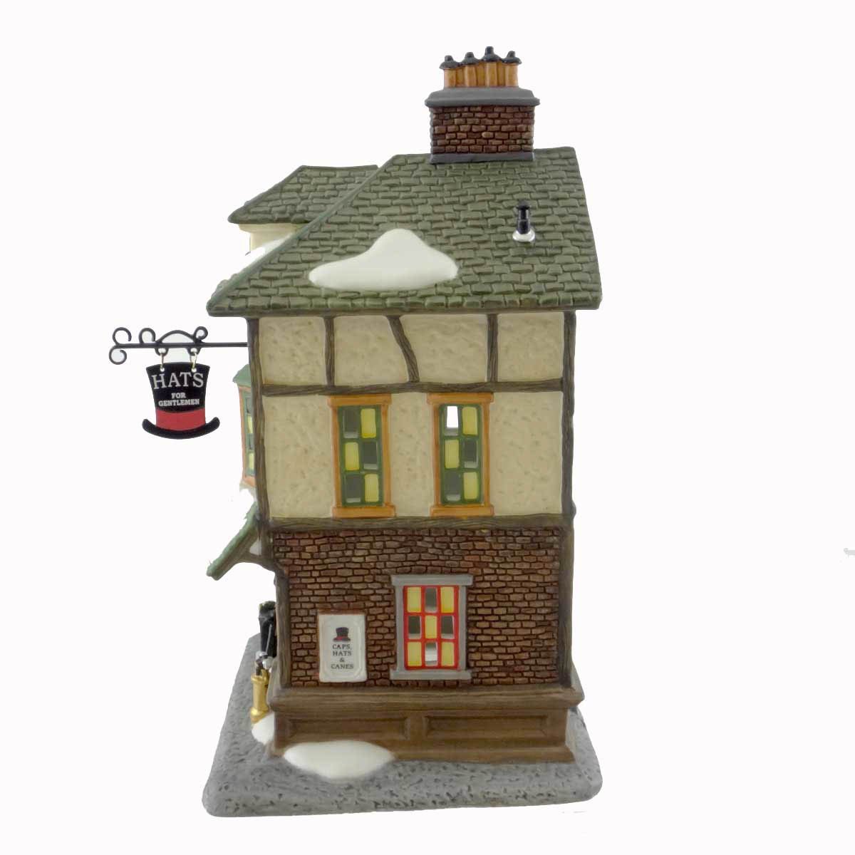 Department 56 Dickens' Village AG Scott Hats and Walking Sticks Collectible Figurines - Victorian Christmas Village Display for Holiday Decorations & Collectors
