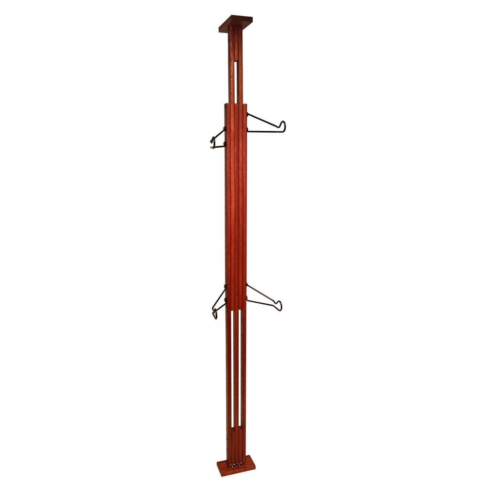 GearUp Oak Floor to Ceiling Bike Rack - Heavy Duty Vertical Bike Storage for Home, Garage & Apartment - Space Saving Bicycle Organizer for Indoor Cycling Enthusiasts