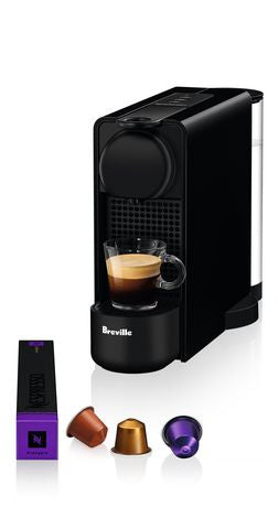 Breville Nespresso Essenza Plus Espresso Machine - Compact & Fast Coffee Maker for Home or Office, Black | Perfect for Espresso, Lungo & Americano Lovers