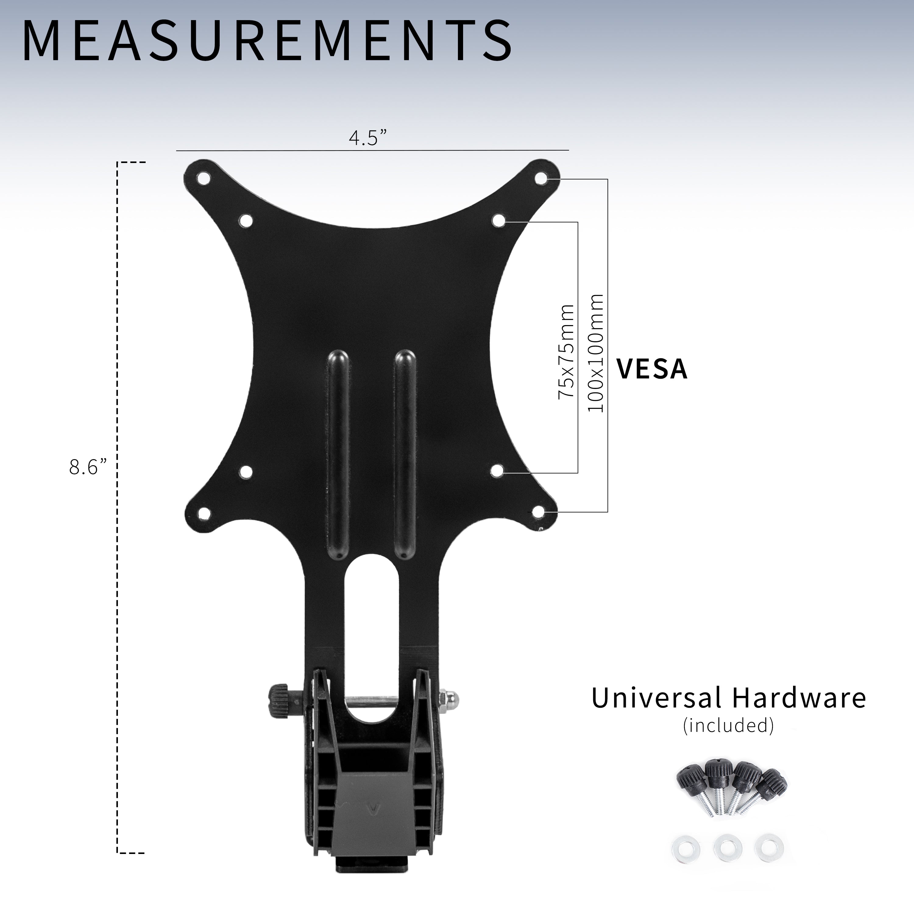 VESA Mount Adapter for ASUS Monitors - 75x75 & 100x100mm Bracket Compatible with ASUS Gaming & Office Screens - Perfect for Wall Mounting & Multi-Monitor Setups