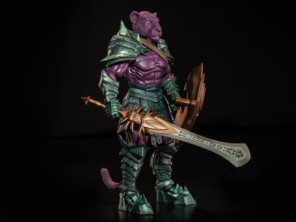 Mythic Legions: Legion of Arethyr Purrrplor Action Figure - Collectible Fantasy Warrior for Display & Role-Playing Games (RPG)