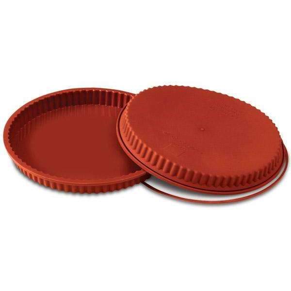 Premium Silikomart™ Flan Pan Silicone Mold - 9.5 Inch (240mm) Round Baking Mold for Perfect Cakes, Desserts & Crème Caramel - Ideal for Home Bakers & Professional Chefs