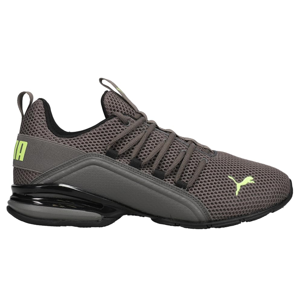 PUMA Men's Axelion LS Training Sneakers - Lightweight Running Shoes for Gym & Workouts - Grey - Size 7.5 M - Perfect for Jogging, Cross Training & Casual Wear