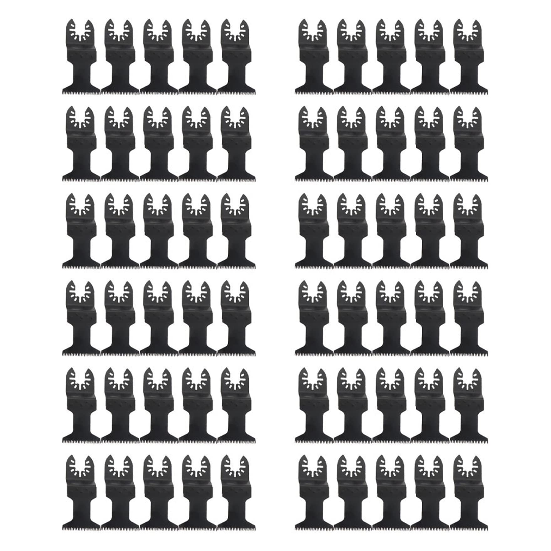 60PCS Oscillating Multi-Tool Blades - Wavy Serrated Design for Cutting Wood, Plastic & Soft Metal - Durable Replacement Blades for DIY Projects, Home Renovation & Construction Work