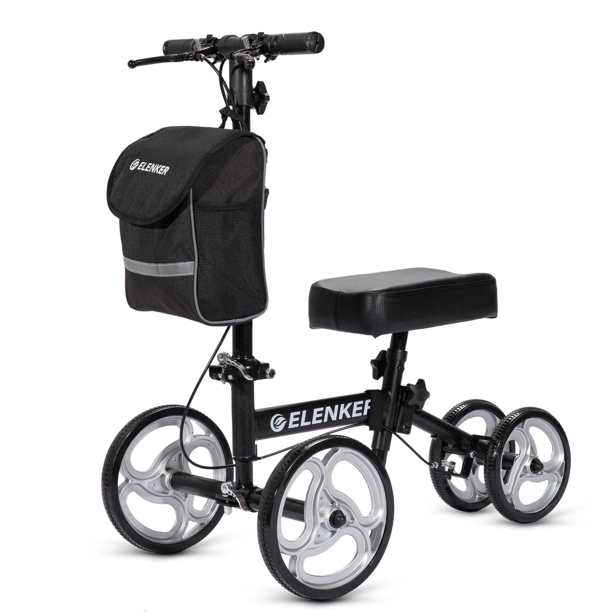 ELENKER Steerable Knee Walker with 10