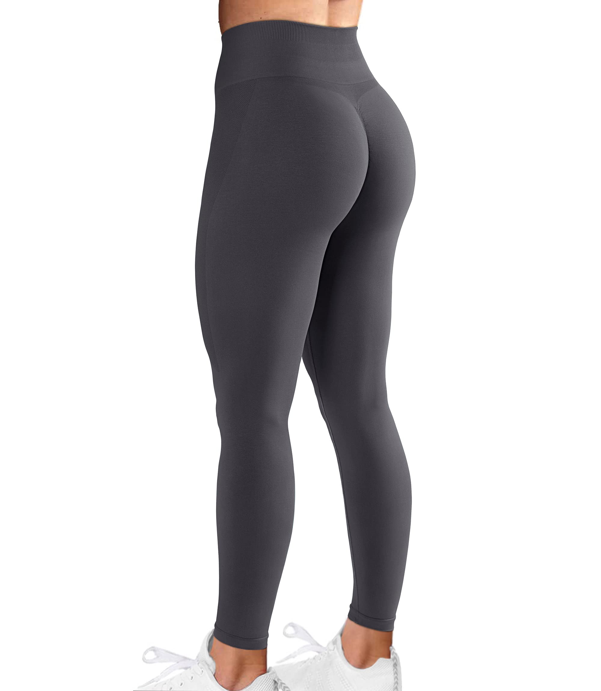AGROSTE Women's High Waisted Scrunch Butt Lifting Yoga Leggings - Seamless Workout Tights for Running, Gym & Lounge Wear