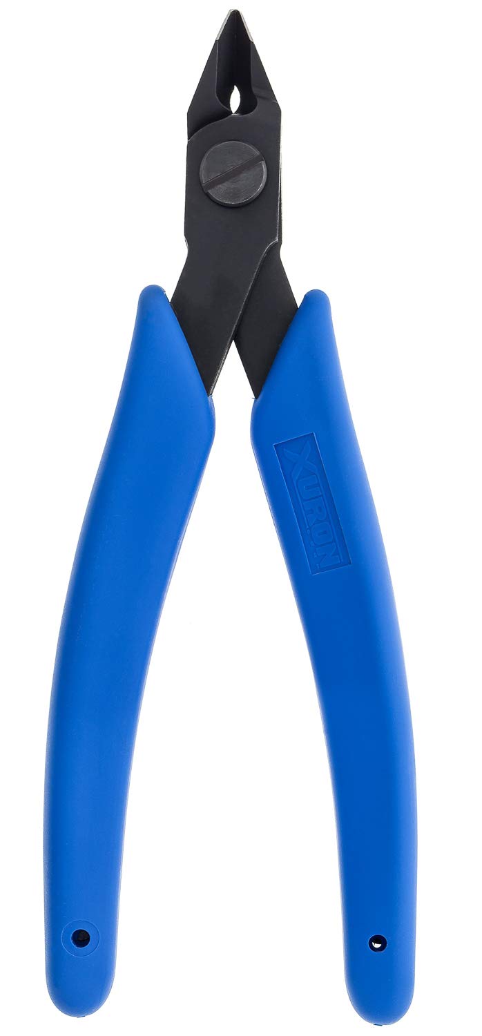 Tapered Head Micro-Shear® Flush Cutters (12 Pack) - Precision Wire Cutters for Electronics, Jewelry Making, and DIY Crafts