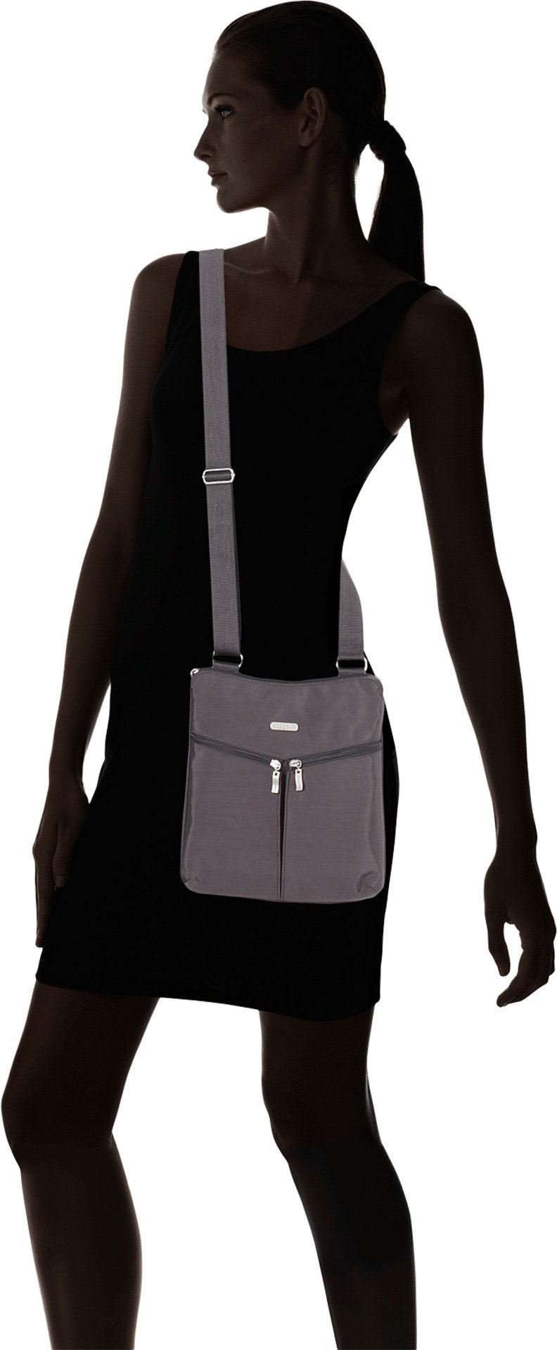 Baggallini Horizon Crossbody Bag for Women - 10x10.5 Inch Lightweight Water-Resistant RFID Purse with Wristlet | Perfect for Travel, Work & Everyday Use