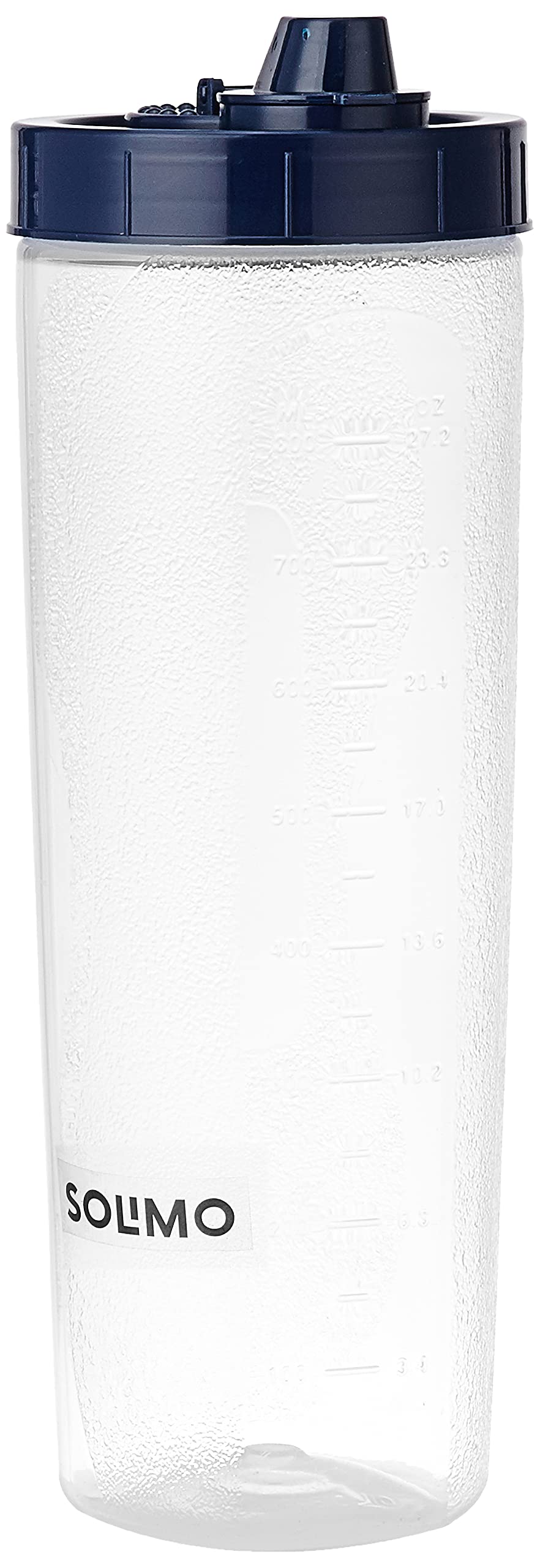 Solimo 1 Liter Dark Blue Plastic Oil Dispenser Bottle - Leak-Proof, Durable & Easy to Use - Perfect for Kitchen, Restaurants & Meal Prep (Set of 1)