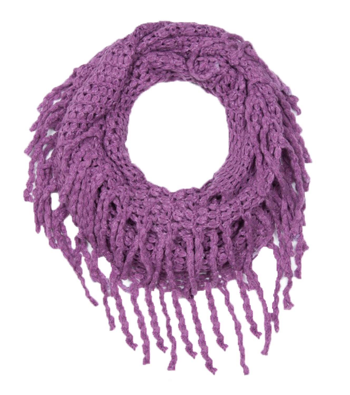 Women's Stylish Cozy Winter Knitted Infinity Scarf - Square Pattern Loop Scarf for Women - Perfect for Cold Weather, Outdoor Activities & Fashion Accessories