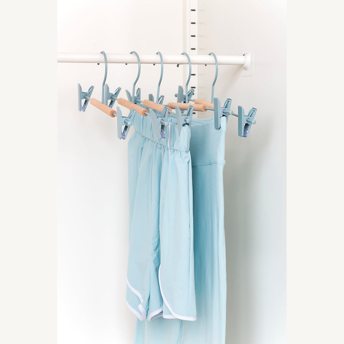 5-Pack Clip Hangers for Pants, Skirts & Scarves - Space Saving Closet Organizer for Home & Travel