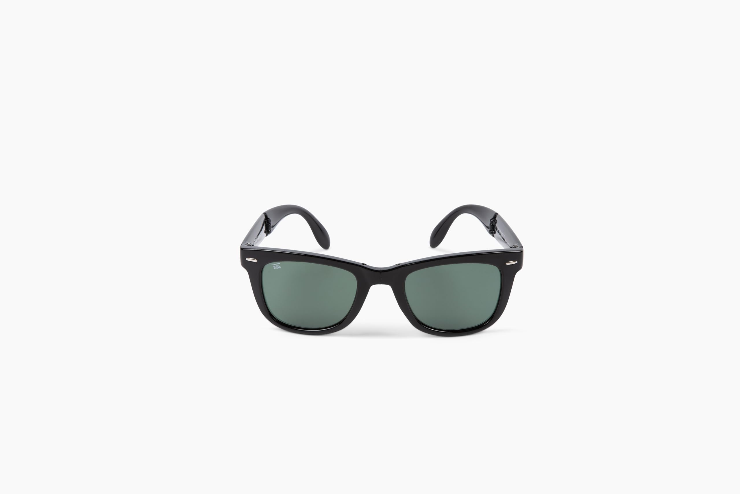 Polarized Folding Sunglasses for Men & Women - UV400, UVA/UVB Protection - Classic Style with Leather Case - Perfect for Travel, Driving & Outdoor Activities