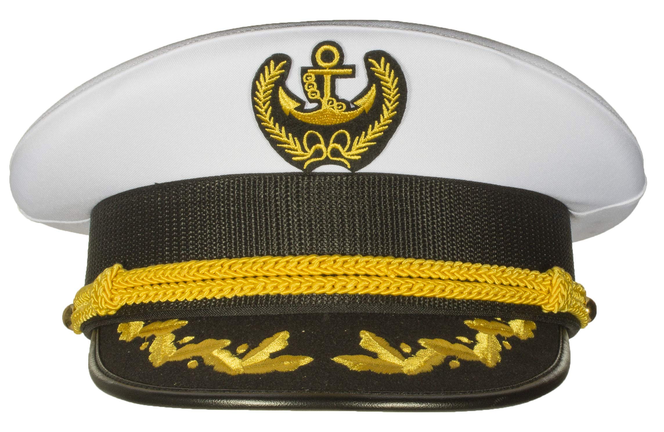 Premium Skipper Yacht Hat for Men - Sizes 57-60cm | Nautical Style for Sailing & Outdoor