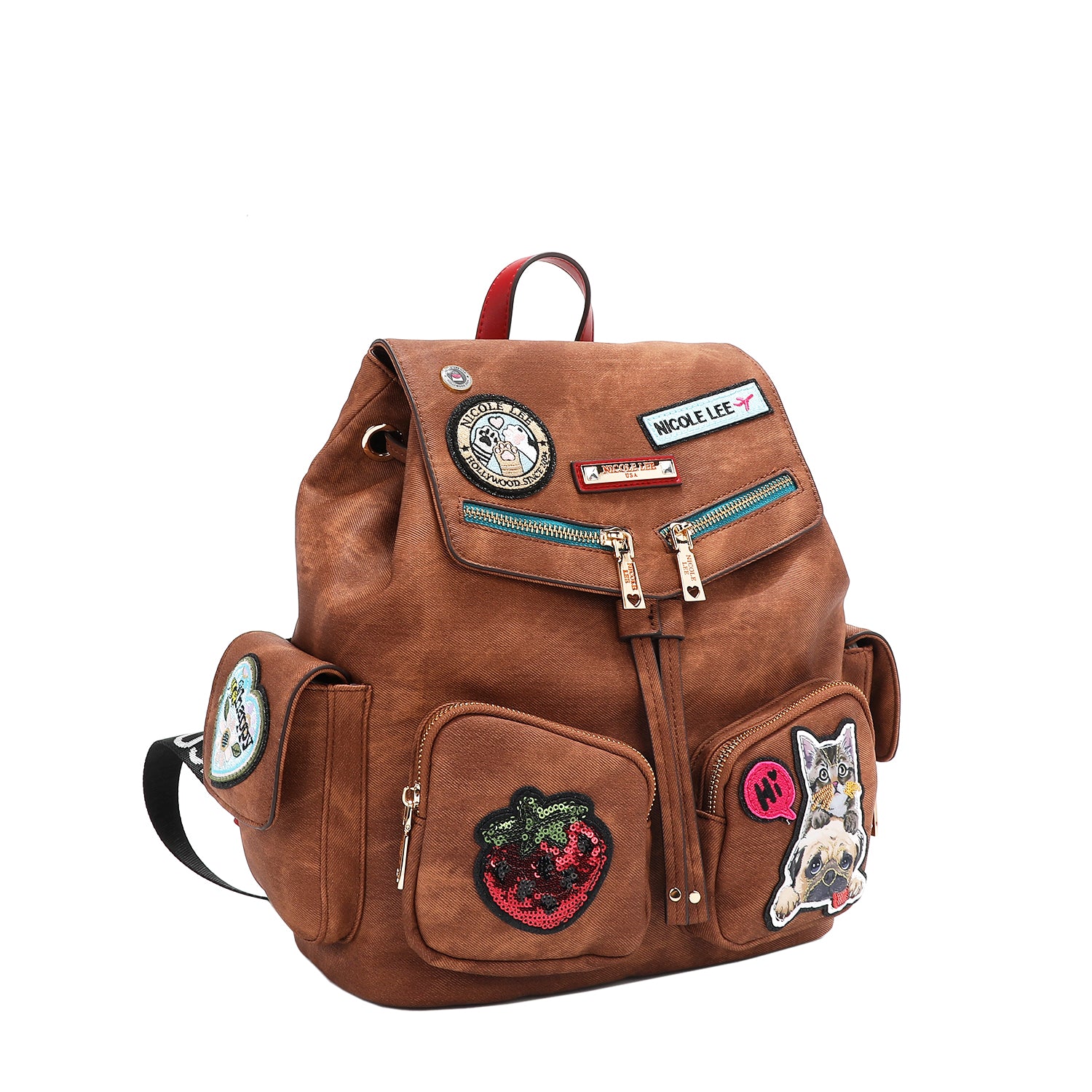 Multi-Patch Backpack - Stylish & Durable School & Travel Bag for Students & Professionals | Perfect for College, Work & Outdoor Adventures