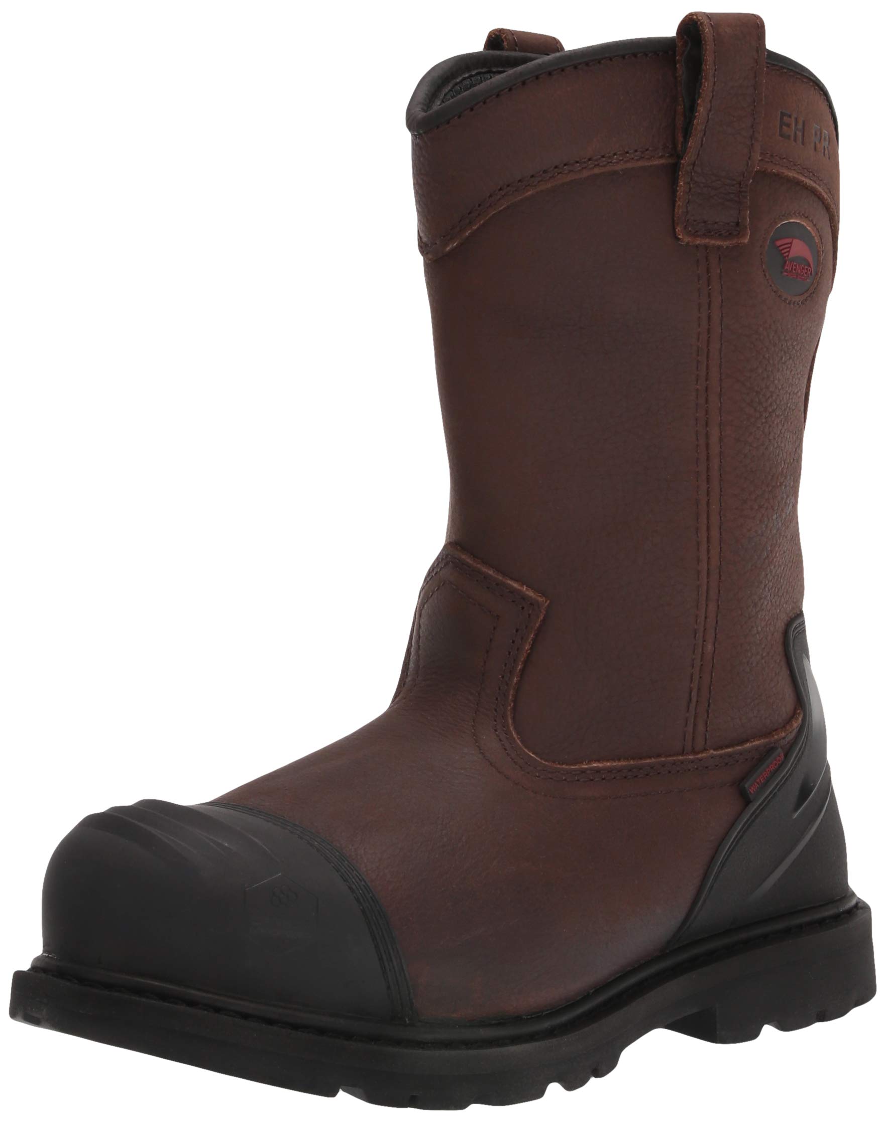 FSI Men's A7876 Carbon Nanofiber Toe Waterproof Wellington Work Boots - Steel Toe Safety Shoes for Construction, Farming & Outdoor Work