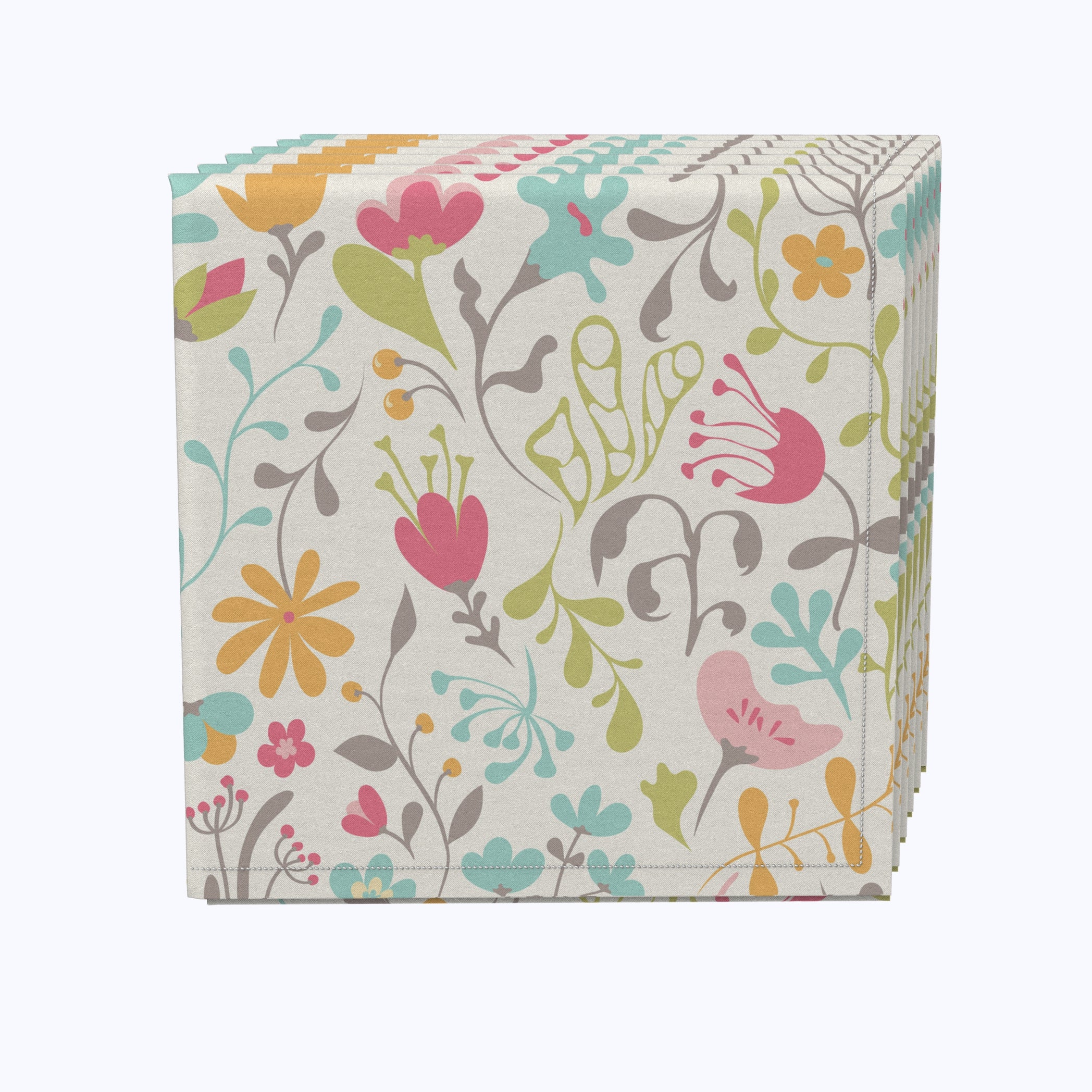Premium Floral Printed Paper Napkins for Parties, Weddings & Events - Elegant Disposable Dinner Napkins - Bulk Pack of 50 - Perfect for Home Decor, Bridal Showers & Special Occasions
