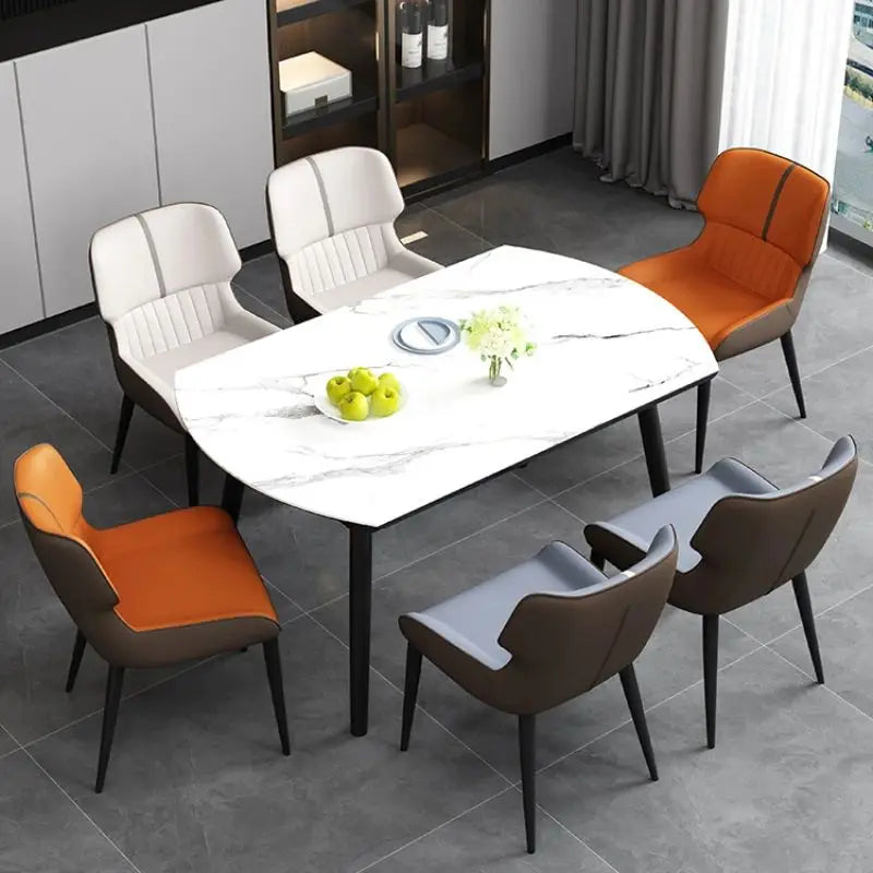 Premium Genuine Leather Dining Chair - Ergonomic Design for Ultimate Comfort - Perfect for Home, Restaurant & Office Use
