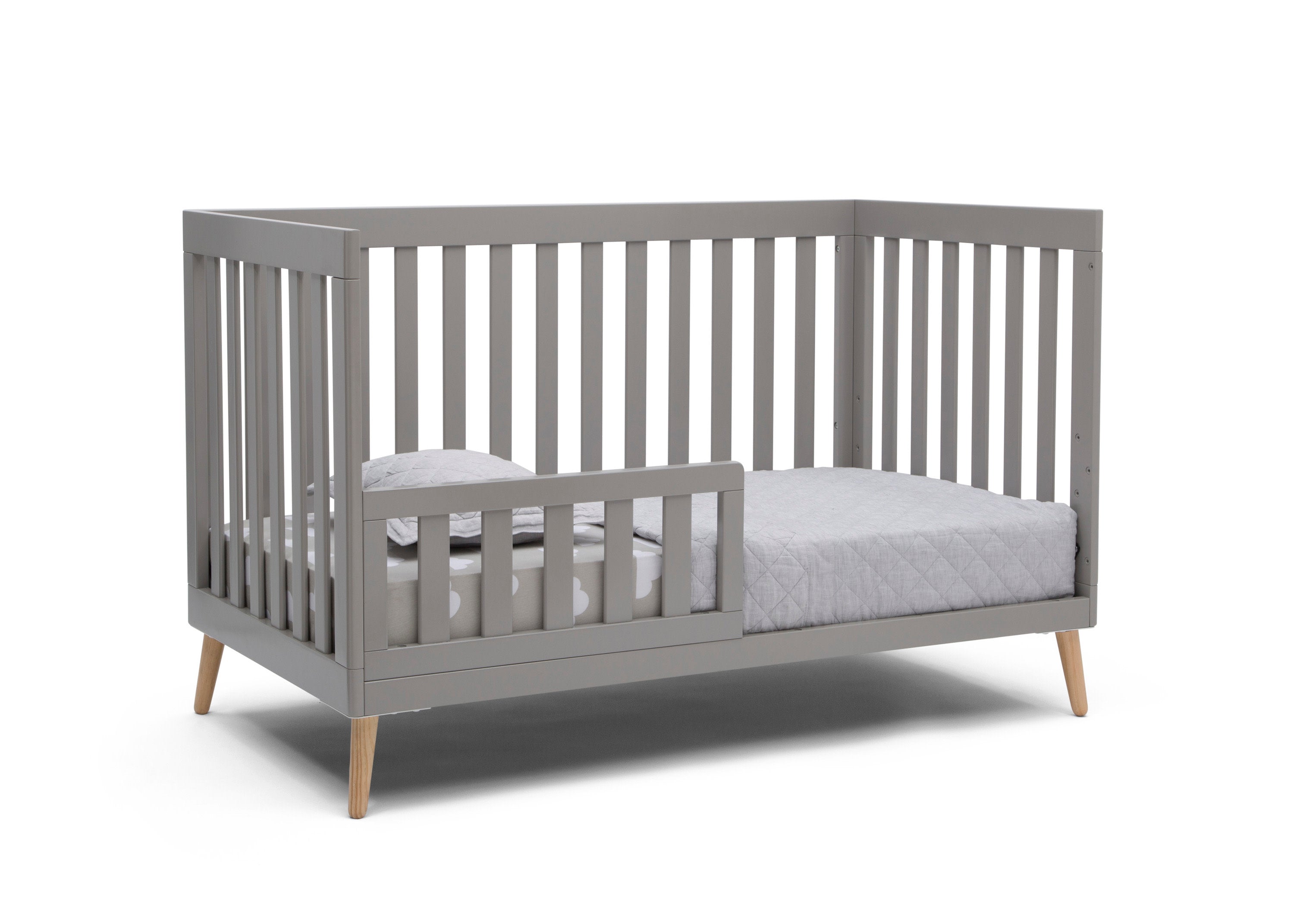 Essex 4-in-1 Convertible Baby Crib - Toddler Bed, Daybed & Full-Size Bed Conversion - Safe Nursery Furniture for Newborns & Kids - Perfect for Bedrooms, Daycare & Guest Rooms