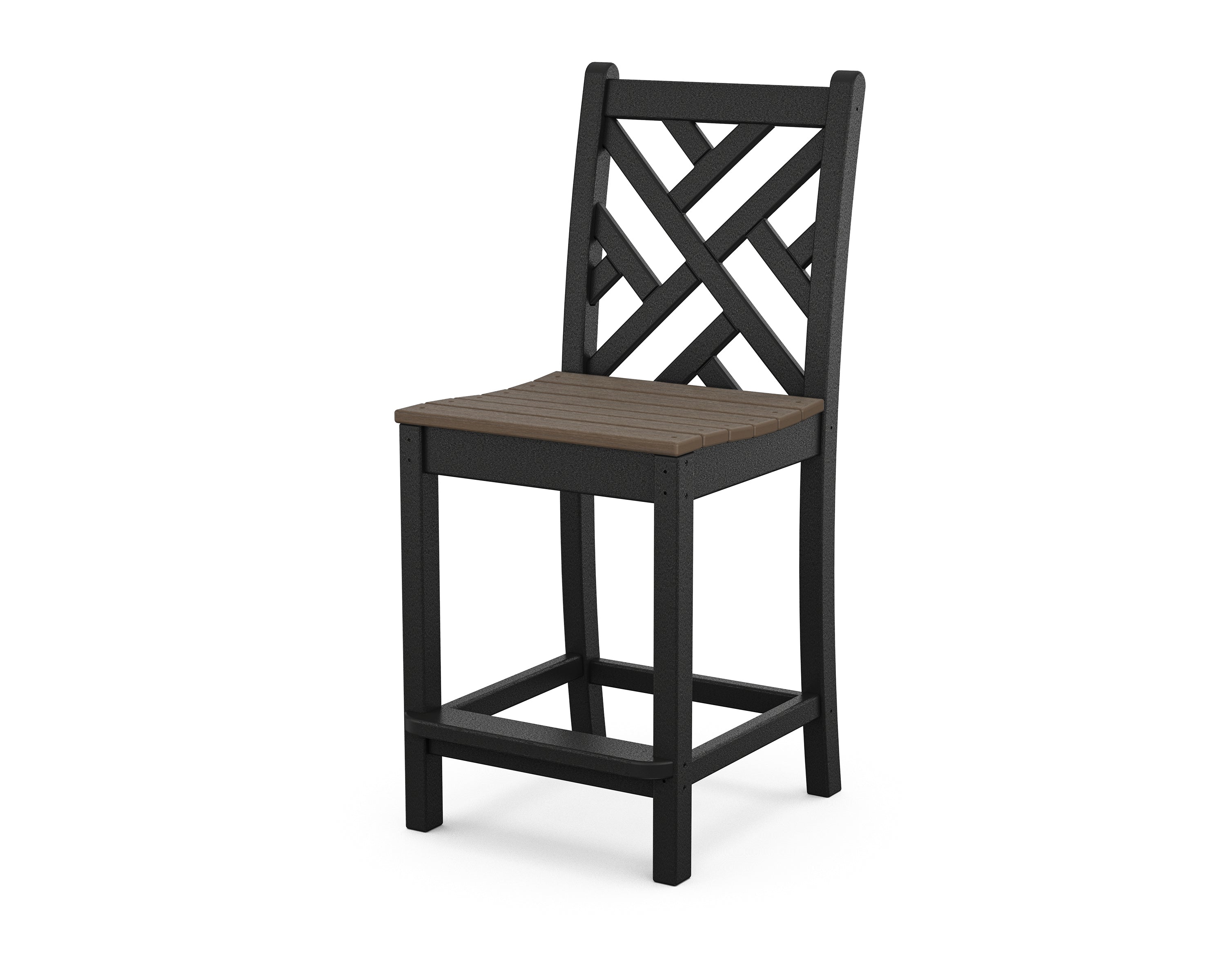 POLYWOOD Chippendale Counter Height Bar Stool - Durable Outdoor & Indoor Dining Chair for Kitchen, Patio, and Restaurant Use