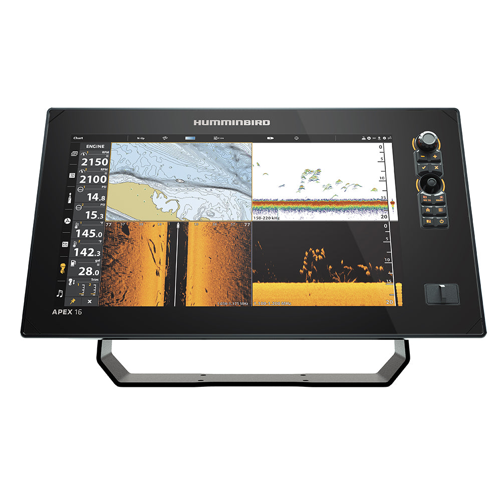 Humminbird APEX 16 MSI+ Fish Finder with GPS Chartplotter - High-Definition Marine Navigation for Offshore Fishing & Boating Adventures