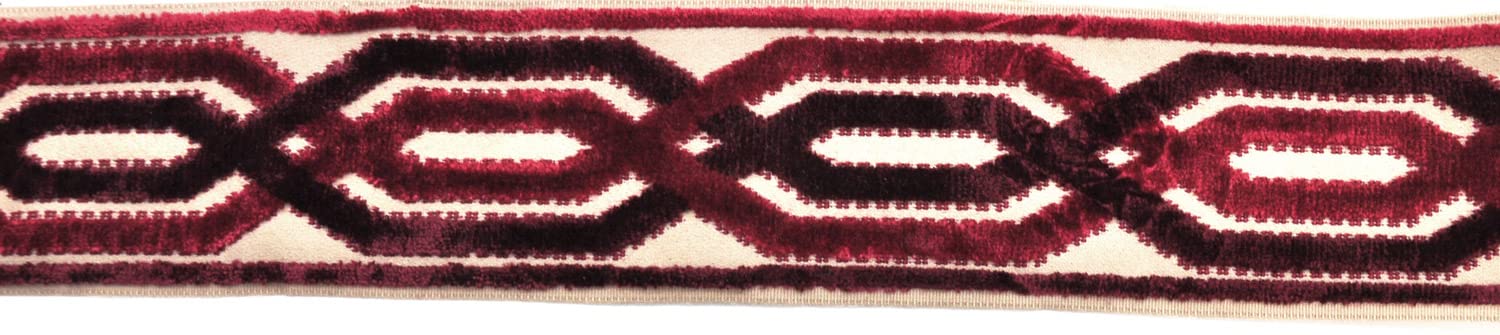 Belagio Enterprises Decorative Chenille Tape - Red | Soft Velvet Ribbon for DIY Crafts, Gift Wrapping & Home Decor